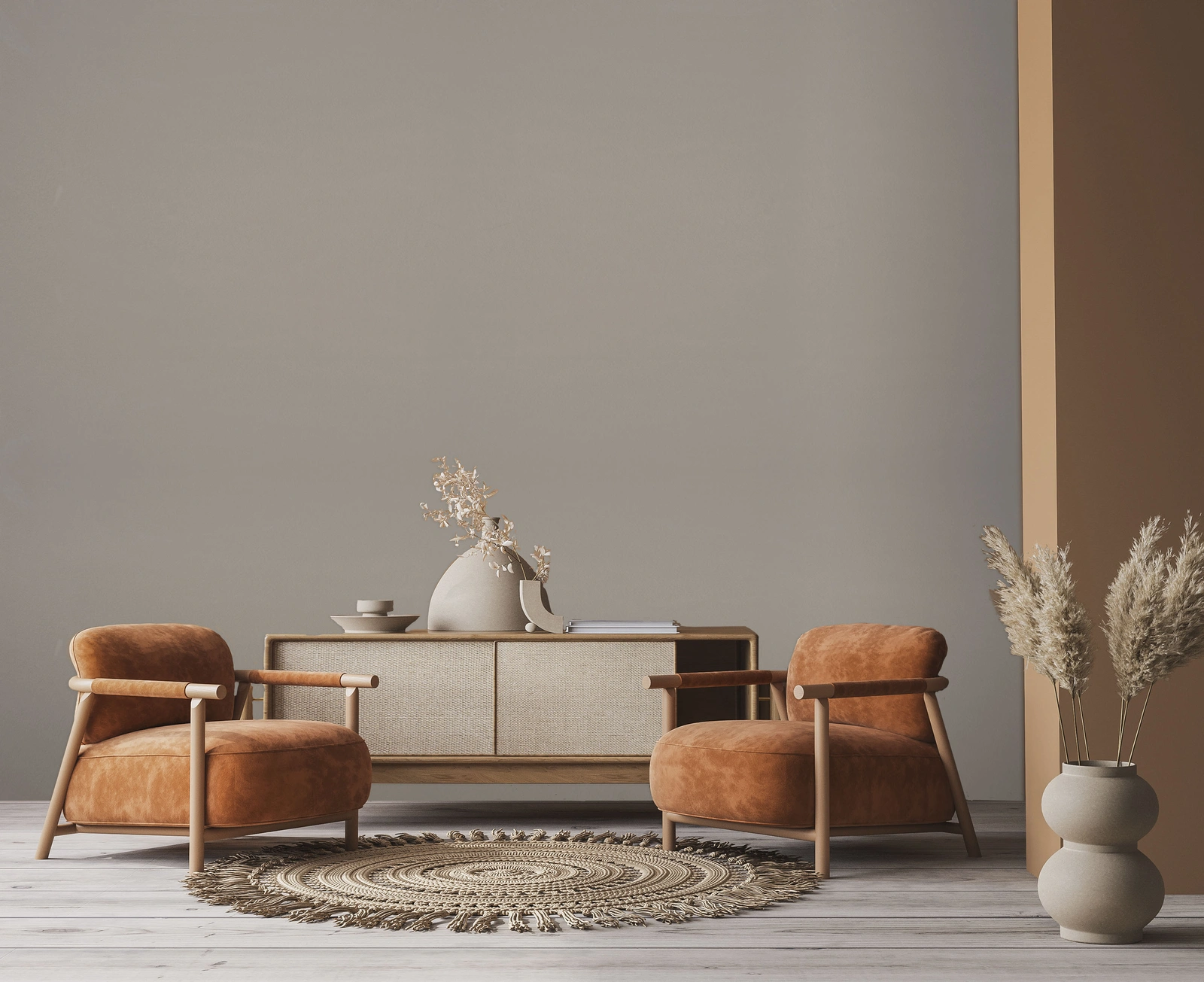 Calm grey Marmorino Naturale Fine wall